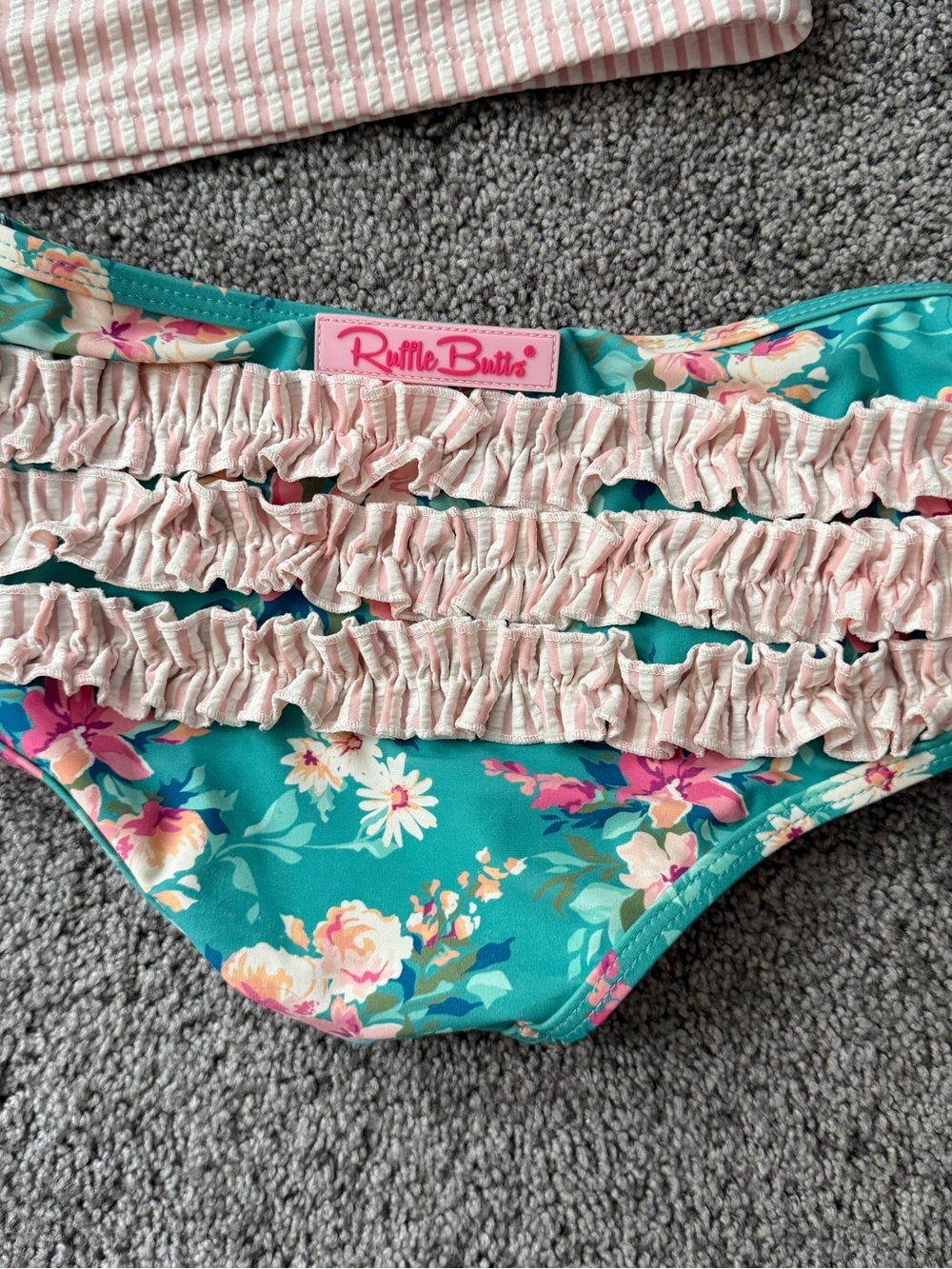 Girls Ruffle Butts Two-Piece Bathing Suit - Picture 5 of 8